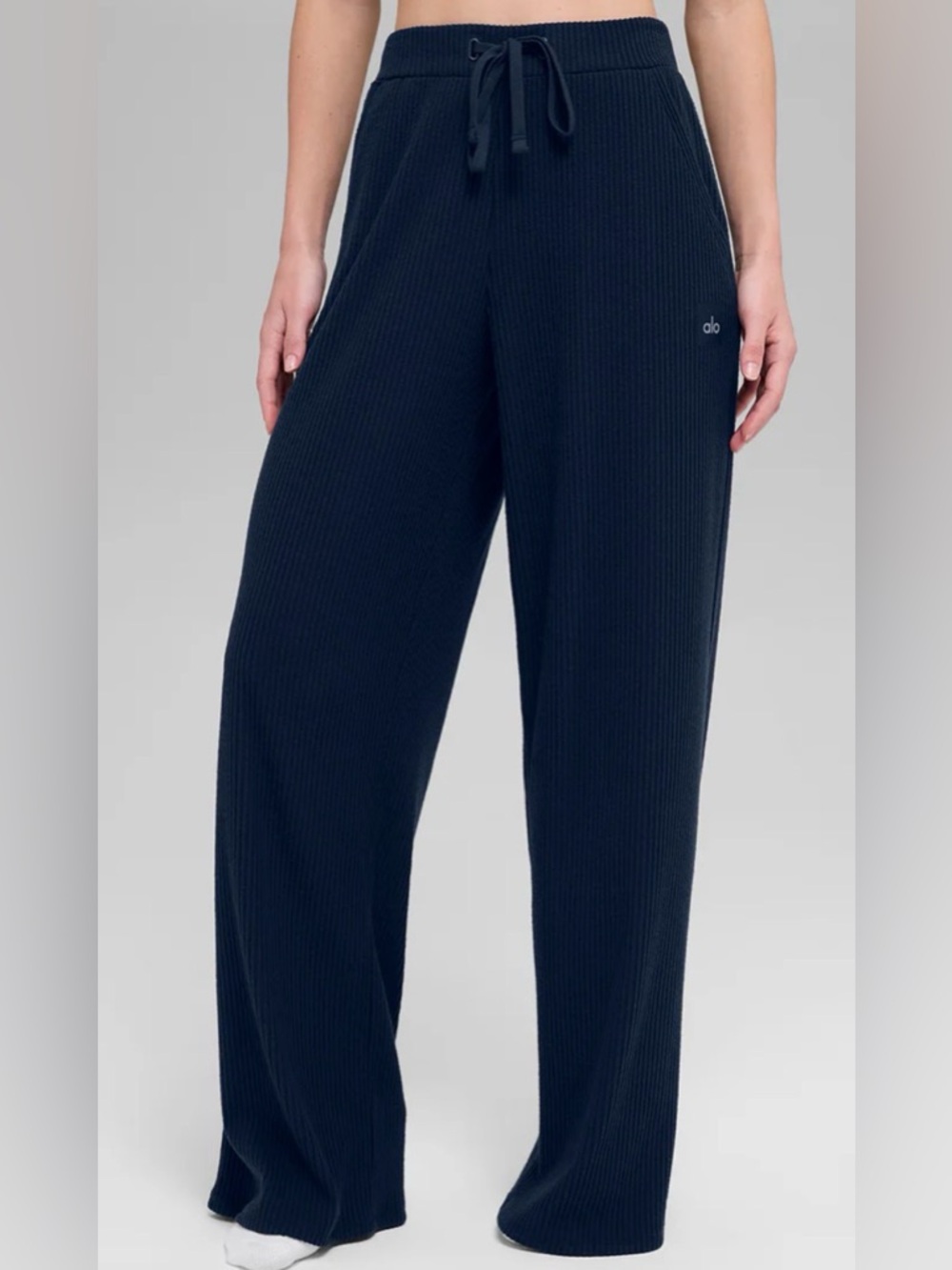 Alo Muse Wide Leg Pants - Navy